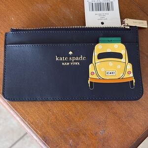 Rare Kate Spade yellow Volkswagen, beetle wallet